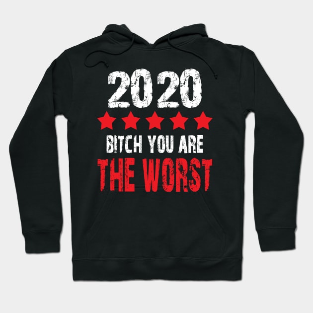 2020 Bitch you're the worst 5 stars rating funny 2020 memes Hoodie by AbirAbd